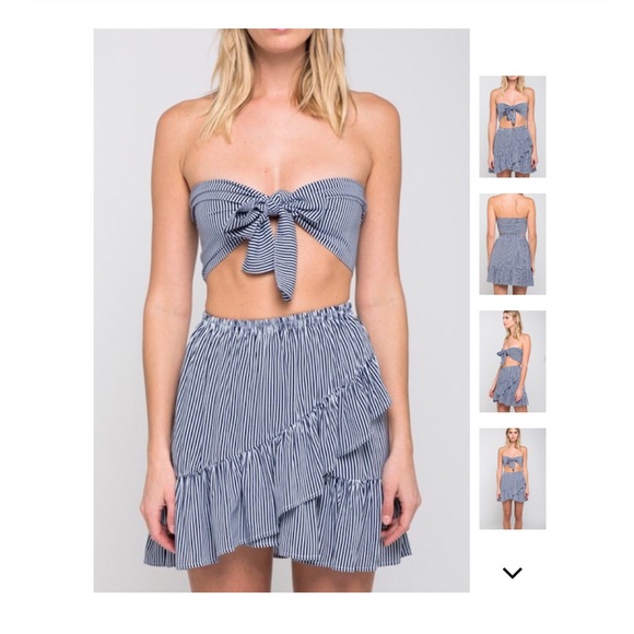 Bandeau Cut Out Mini Dress - Picture 2 of 6